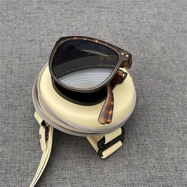Binchi Outdoor Equipment Sonnenbrille, Vollrand, rund, Kunststoff, braun, Unisex - Bild 1