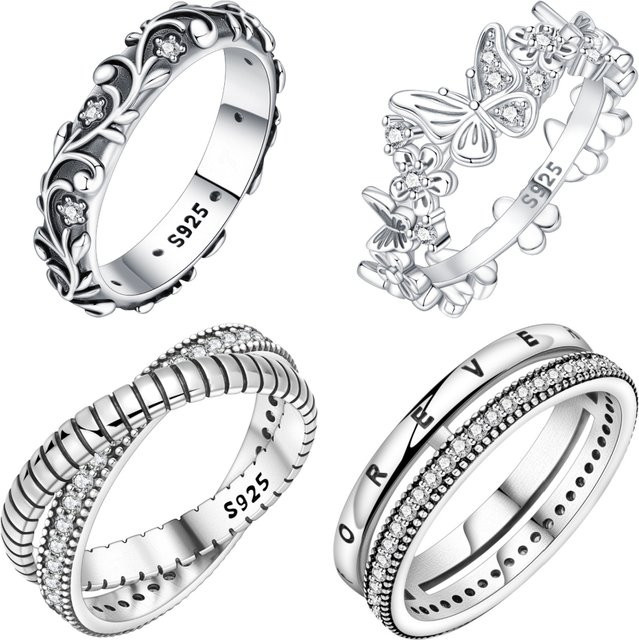 Orstarry Ring, 925 Silber, Vintage, Damen - Bild 1