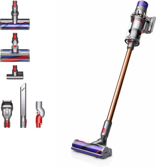Dyson V10 Absolute Akku-Stielsauger in Silver/Multicolour mit Beutellose Saugtechnologie und Zubehör für Hartböden und Parkett - Bild 1