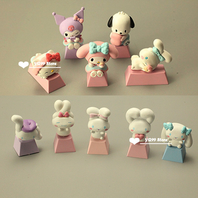 Sanrio Anime MX Switch Keycaps für mechanische Tastaturen mit ESC-Tasten in Multicolour - Bild 1