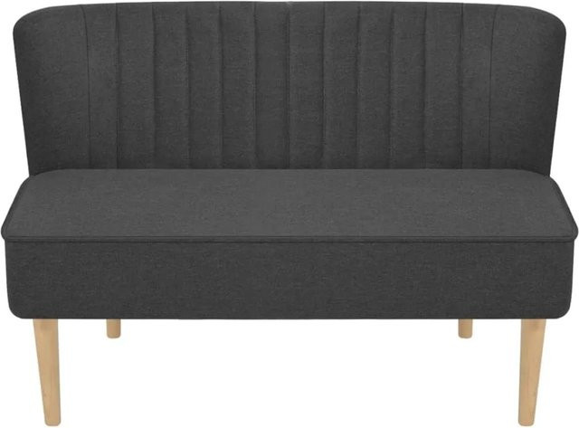 vidaXL Sofa aus Stoff in Dunkelgrau mit Holzrahmen, B/T/H: 117 x 55,5 x 77 cm - Bild 1