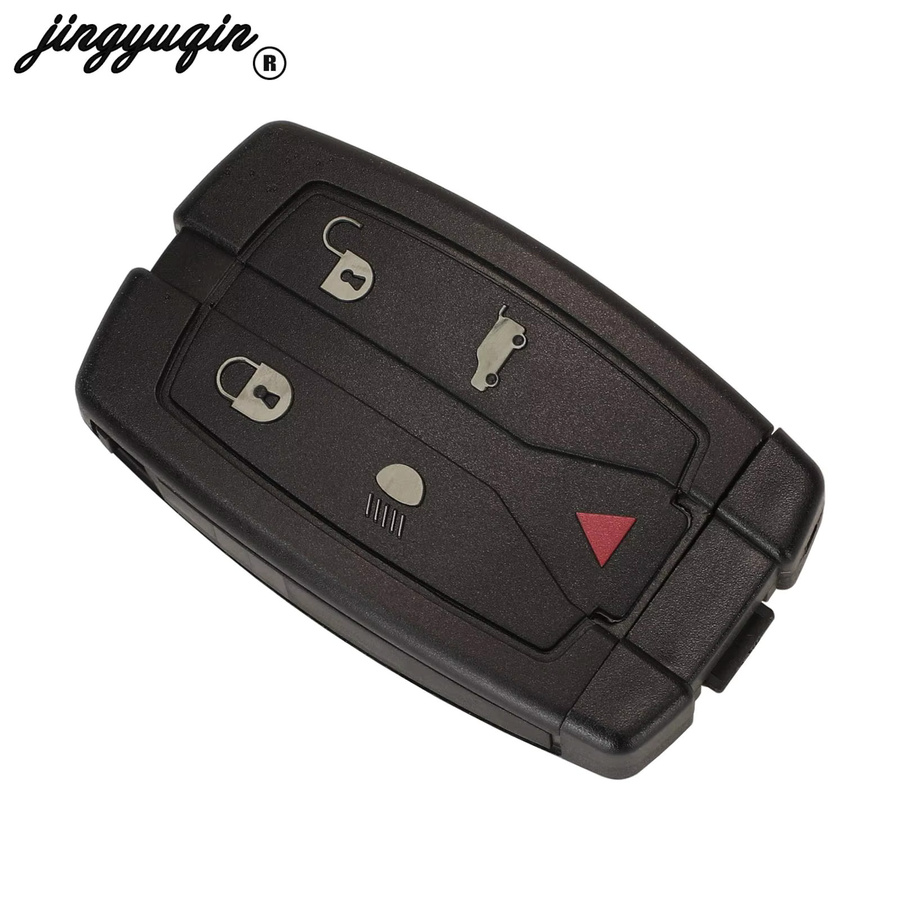 Jingyuqin Auto Fernschlüssel mit 5 Tasten und ID46 PCF7953 Chip für Land Rover Freelander 2, Range Rover Evoque und Discovery 4 in Schwarz (315/433MHz) - Bild 2