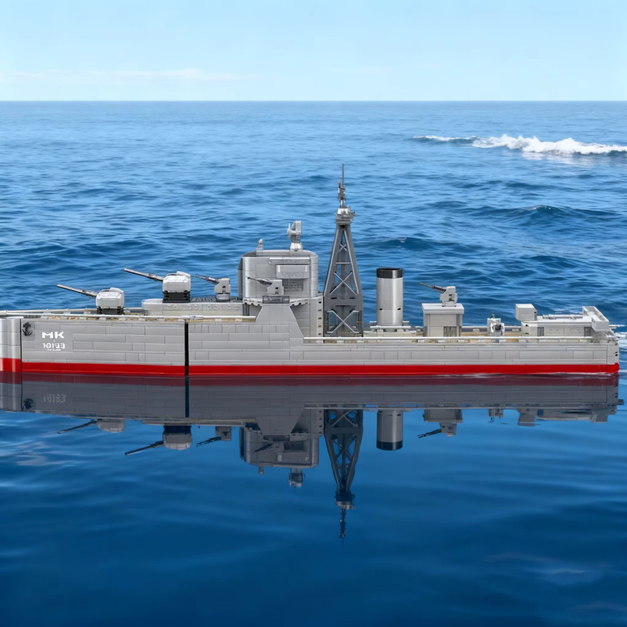 barweer Modulares Kriegsschiff-Bausatz, Zerstörer-Modell, ab 14 Jahren - Bild 2