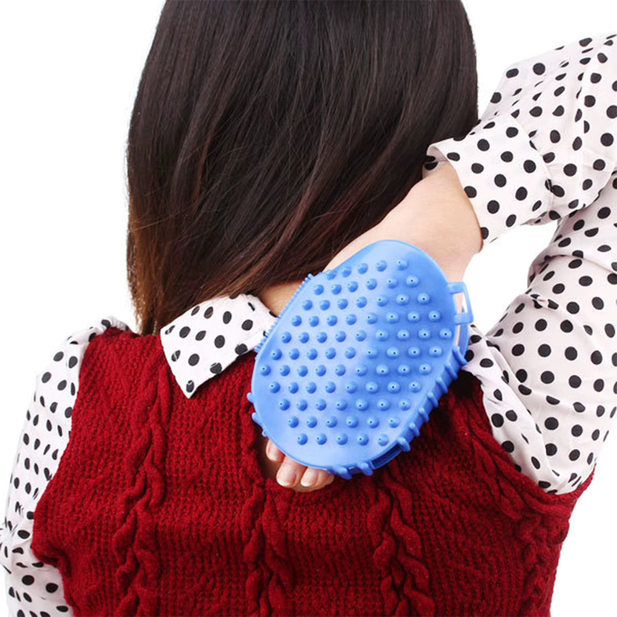 360 Grad drehbare Stahlkugel-Massagebürste, Unisex - Bild 3