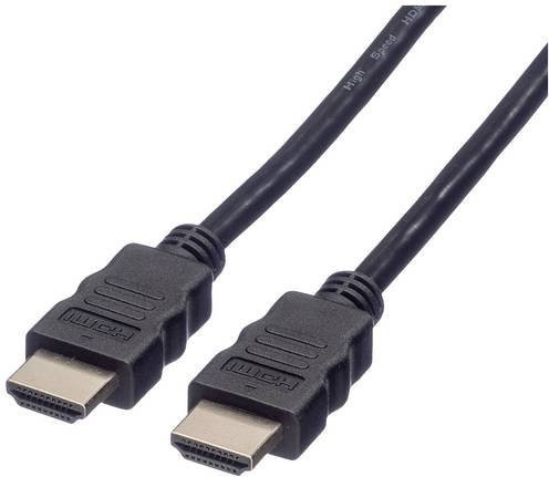 Roline HDMI Anschlusskabel Schwarz 1,5 m mit 4K UHD Unterstützung und geschirmter Leitung - Bild 1