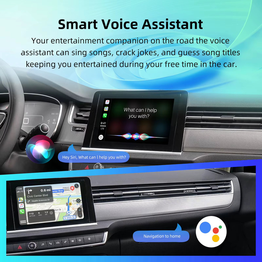 ANYFAR OEM Bildschirm-Upgrade-Decoder-Box für Peugeot und Citroen 2013-2018 mit 7-Zoll-Bildschirm für SMEG/MRN-Systeme inklusive CarPlay und Android Auto in Schwarz - Bild 6