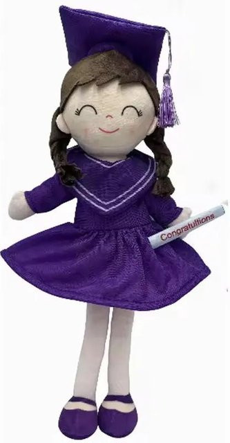 Yiran toy Abschluss Plüschtier Puppe, Rosa, 30cm - Bild 1