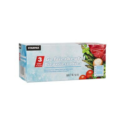 Papstar Gefrierbeutel 3 l auf Rolle, transparent, 75 Stück, B: 32 cm x H: 25 cm - Bild 2