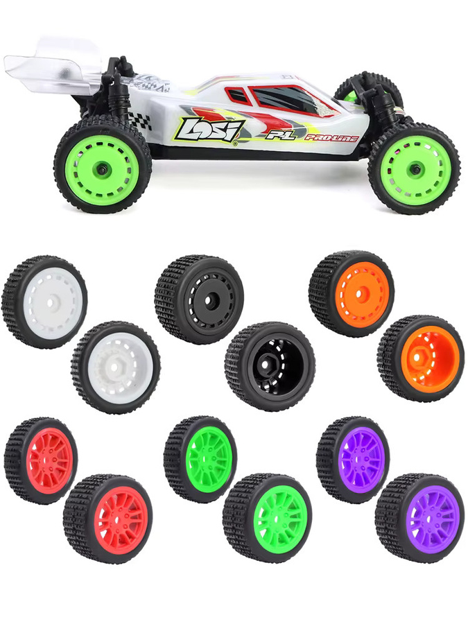 FACSNY Pin-Buggy-Reifen, Gummi, Weiß, 1:24, 1:28, Zubehör - Bild 3