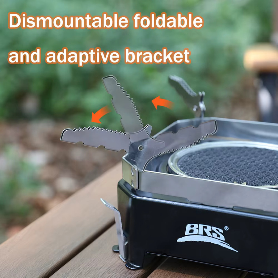 RESISTLAND Camping-Gasherd mit 2200 W Infrarot-Brenner in Schwarz aus Metall - Bild 4