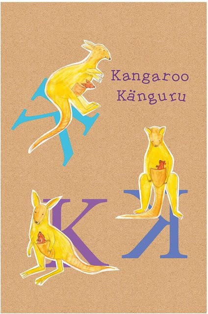 Komar Wandbild ABC Animal K, Paper Poster, Multicolor, Breite: 30 cm, Höhe: 40 cm - Bild 1