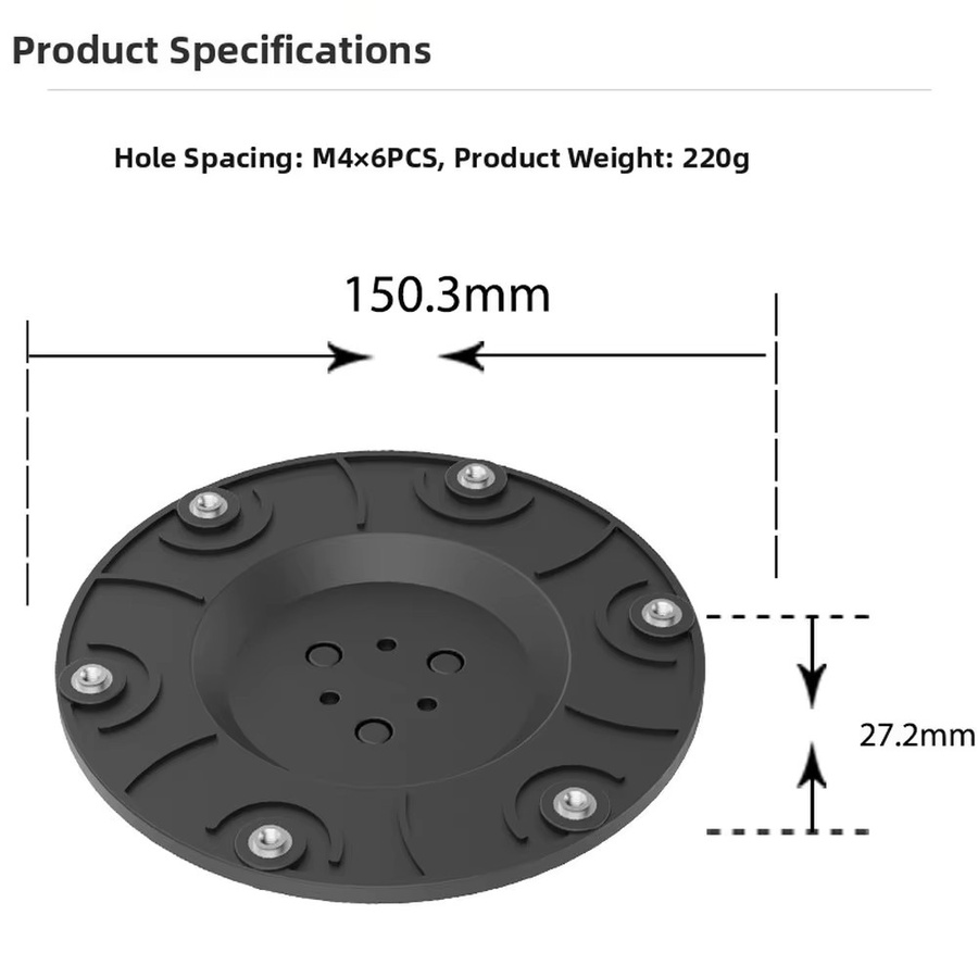 WORX RSD-01-3 Schneidscheiben-Set mit 6 Klingen in Schwarz für Landroid, LANDXCAPE und KRESS Rasenmäher-Ersatzteile, Durchmesser: 150,3 mm - Bild 4