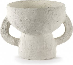 Serax Earth Vase in Weiß aus Pappmaché mit skulpturalem Design für Schnittblumen