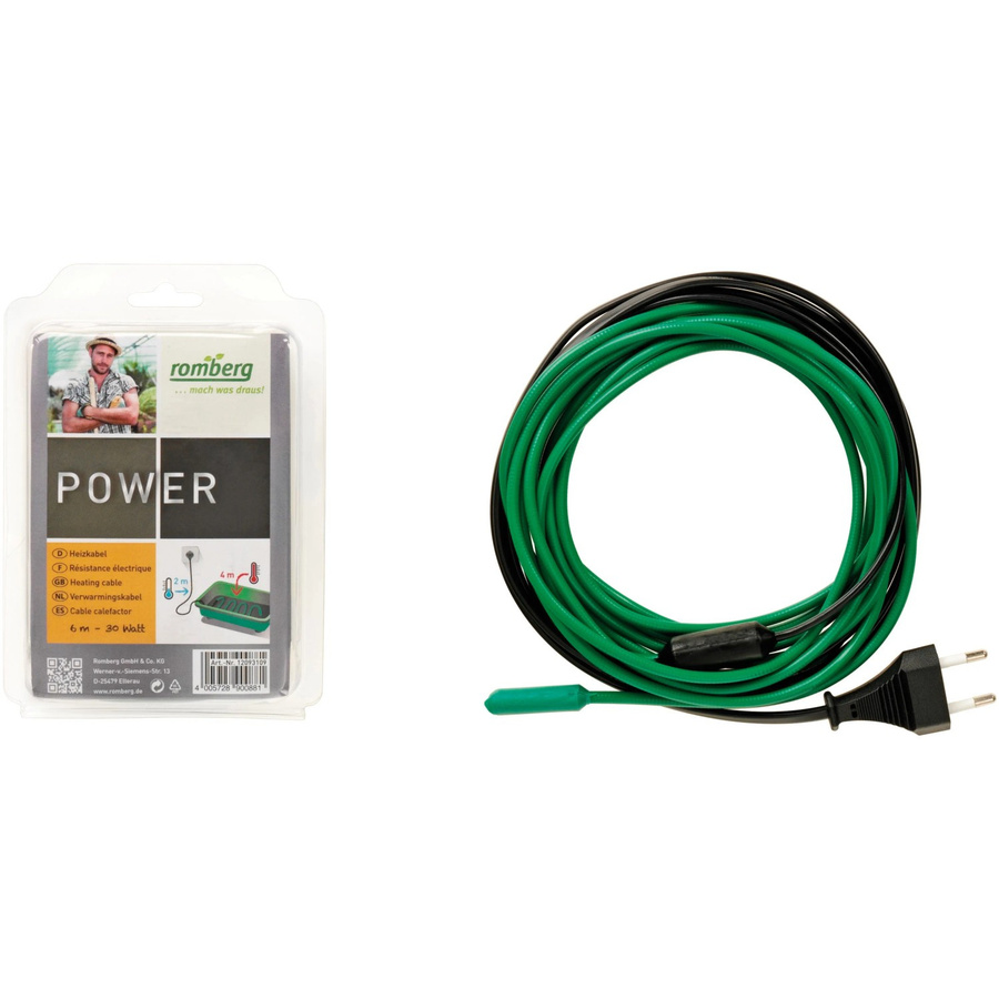 Romberg Heizkabel 30 Watt für Zimmergewächshäuser, Indoor und Outdoor, Länge: 6 m - Bild 2
