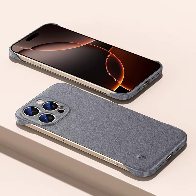 LYYDFUMAN Ultradünne iPhone Hülle mit mattierter Rückseite und rahmenlosem Linsenschutz für iPhone 16e 16 15 Pro Max 16 Pro 16 Plus, Schwarz - Bild 1