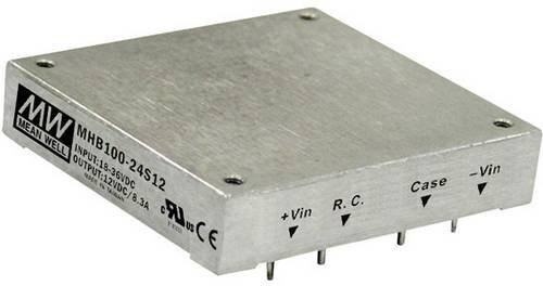 Mean Well MW MHB100-24S24 DC/DC-Wandler 100W Silber mit 1 Ausgang - Bild 1