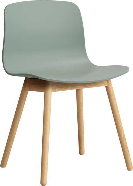 HAY About A Chair AAC 12 Designstuhl in Grün mit Eichengestell aus Polypropylen - Bild 1