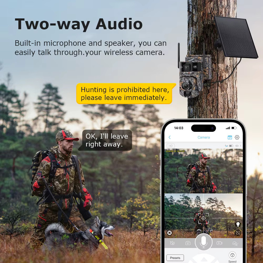 LS VISION 4G Solar Wildkamera mit 60x Zoom, Dual Screen View und WLAN für Outdoor-Einsätze inklusive Farbnachtsicht - Bild 5