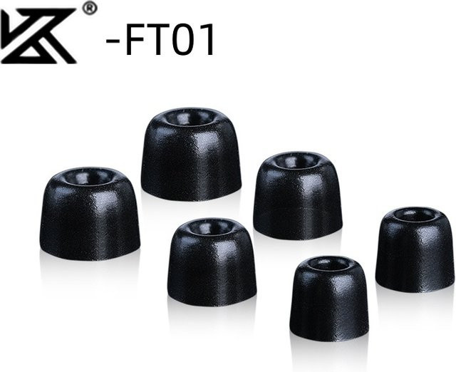 KZ FT01 In-Ear Schaumstoffspitzen in Schwarz mit Memory-Schaum-Technologie - Bild 1
