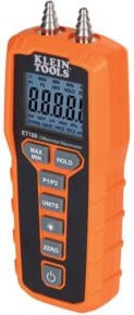 Klein Tools Digitales Differenzdruckmanometer mit Licht und Magnet in Orange ±60 inH2O - Bild 1