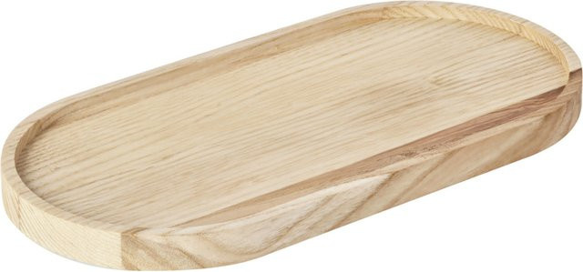 VEGA Servierbrett Magazzolo aus Esche, oval, braun/beige, L: 24 cm, B: 12 cm, H: 1,5 cm - Bild 1