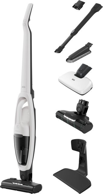 AEG 2in1 Akku-Staubsauger HYGIENIC 5000 Stielstaubsauger in Weiß - Bild 1