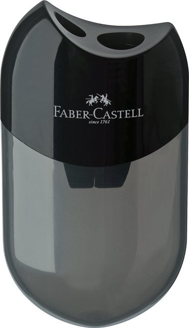 Faber-Castell Doppelspitzdose aus Kunststoff in Schwarz - Bild 1