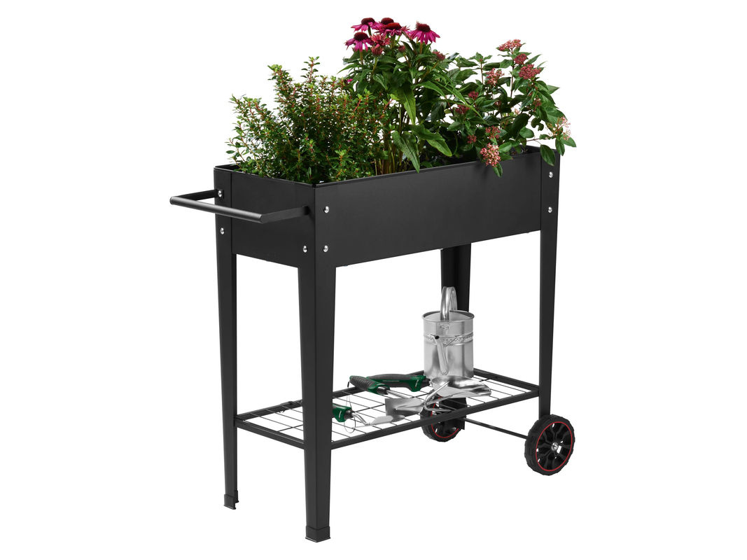 PARKSIDE Table Bed Hochbeet mit Rollen in Schwarz für Garten, Balkon und Terrasse - Bild 4