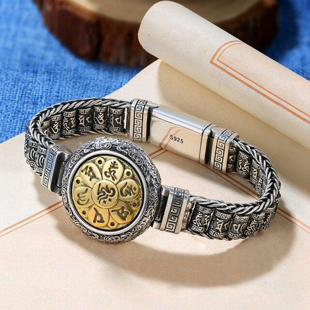 YIRAN Jewelry Herrenarmband, Silber, Titan, 20cm, gray - Bild 1