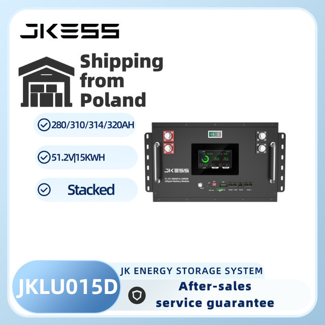 JKESS JKLU015D LiFePO4 Batteriesatz 48V 51.2V für Solarenergie-Speicherung in Schwarz - Bild 1