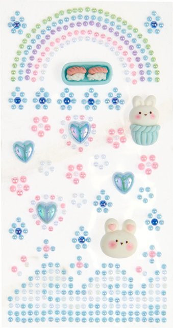 Rico Design Paper Poetry 3D-Sticker Perlen in Blau - Bild 1