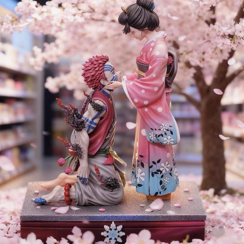 Yiran toy 1 Demon Slayer Akaza Koyuki Figur Kirschblüten-Szene 27cm - Bild 4