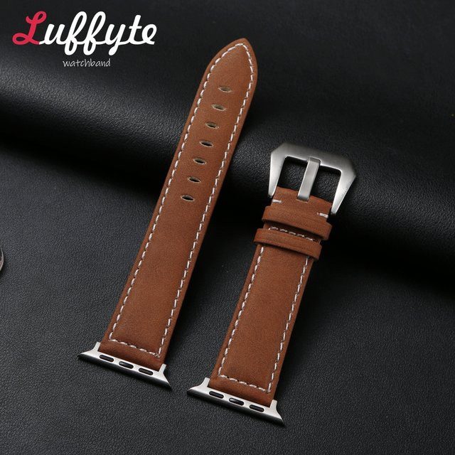 Luffyte Uhrenarmband Leder, Vintage, Unisex - Bild 1