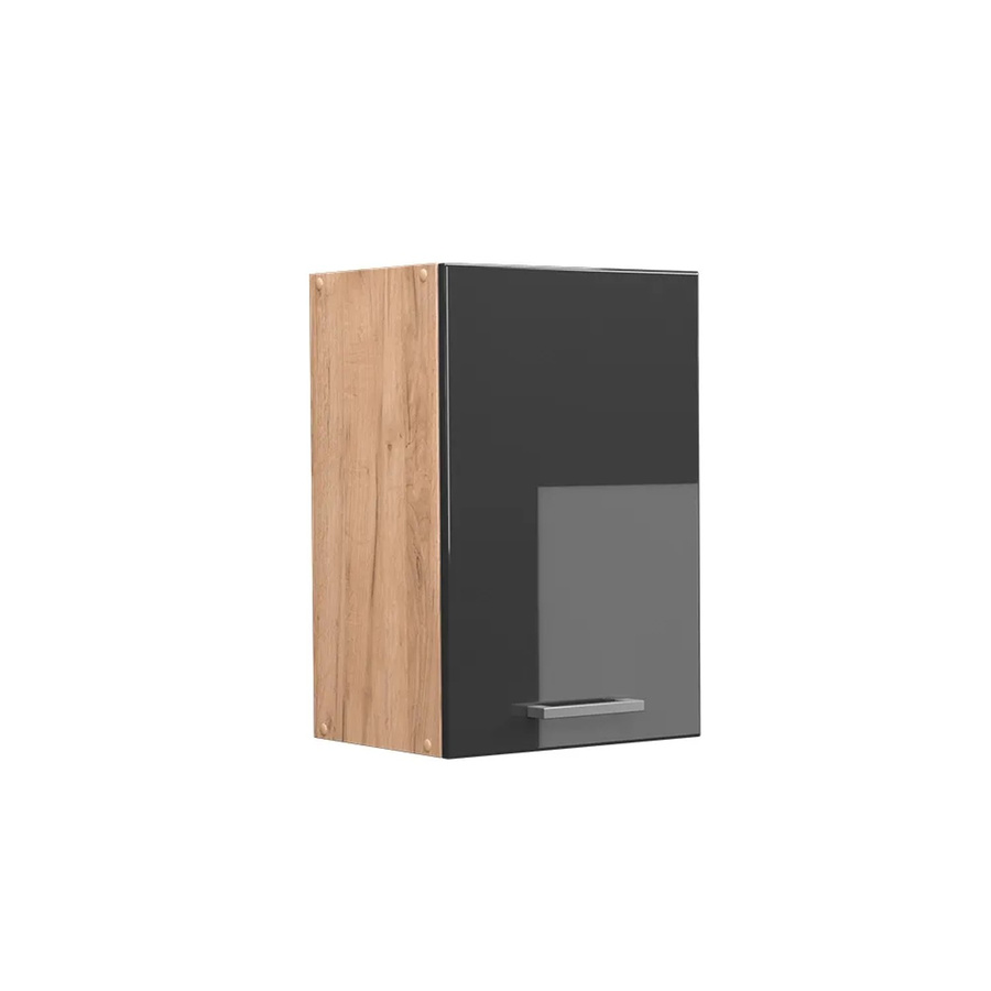 Vicco Hängeschrank R-Line Küchenschrank Anthrazit Hochglanz und Goldkraft Eiche B: 40 cm, H: 60 cm, T: 31 cm - Bild 2
