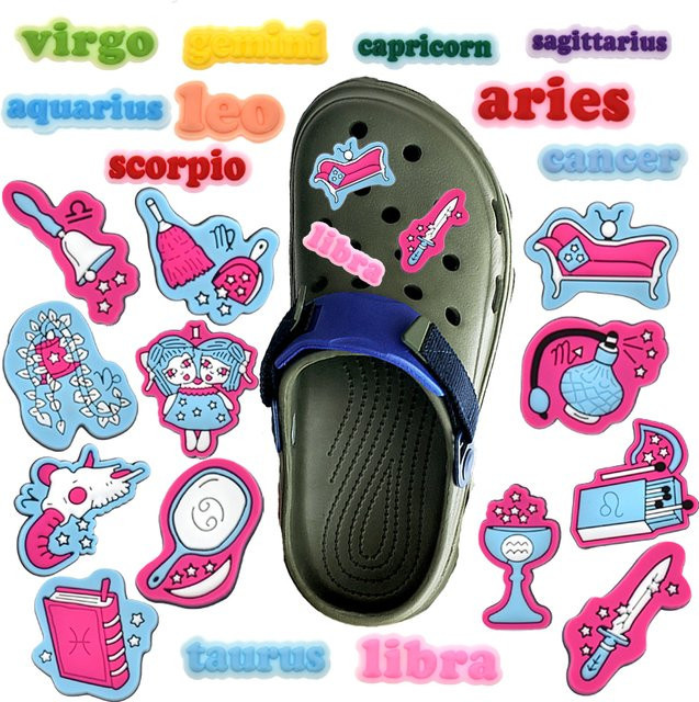Potdemiel Schuh-Charms, Cartoon-Sternbild-Serie, PVC, Unisex - Bild 1