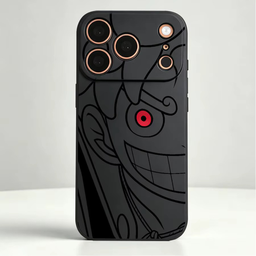 Handyhülle im One Piece Happy Face Design für Apple iPhone Modelle in Multicolor und Schwarz - Bild 2