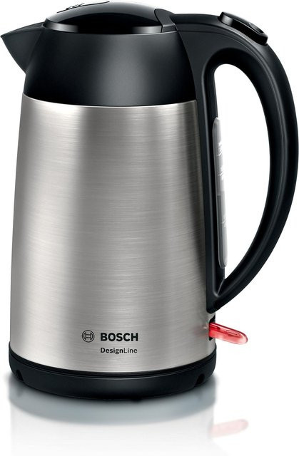 Bosch Wasserkocher DesignLine TWK3P420 in Schwarz und Silber aus Edelstahl mit 1,7 l Fassungsvermögen - Bild 1