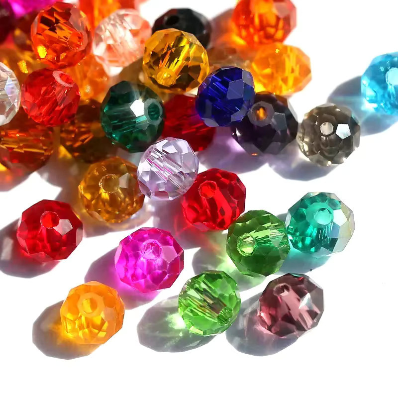 SMI Fine Kristallperlen Glas, 4mm, Rondelle, Unisex - Bild 2