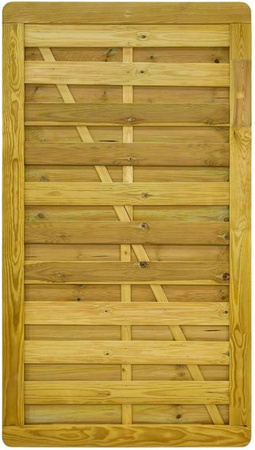 GartenLand Tor VARIO Gerade Holzzaun aus Kiefer in Grün, B: 100 cm, H: 180 cm