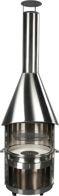Accente Grillkamin UNI-FB700FS aus Edelstahl in Silber, B/T/H: 226 x 70 x 70 cm - Bild 1