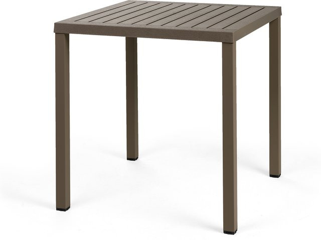 Nardi Cube 70 Tisch aus pulverbeschichtetem Aluminium in Braun - Bild 1