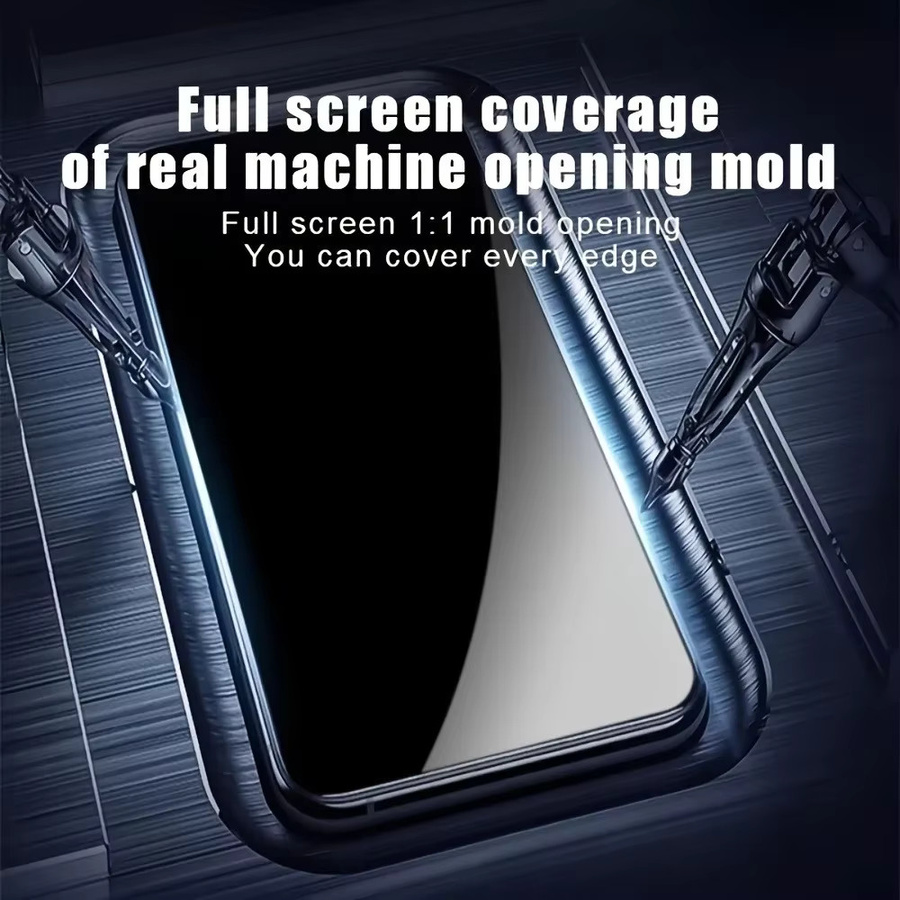 77D Vollflächiger Displayschutz aus gehärtetem Glas für Samsung A-Serie (A01, A02, A11, A20, A22, A31, A32 4G, A40, A50, A51, A52S, A70), transparent - Bild 3