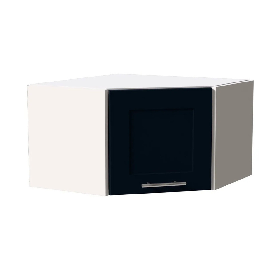Feldmann-Wohnen Eckhängeschrank Oslo in Weiß und Indigo Matt mit Soft-Close-Türen, B/T/H: 60 x 60 x 36 cm - Bild 2