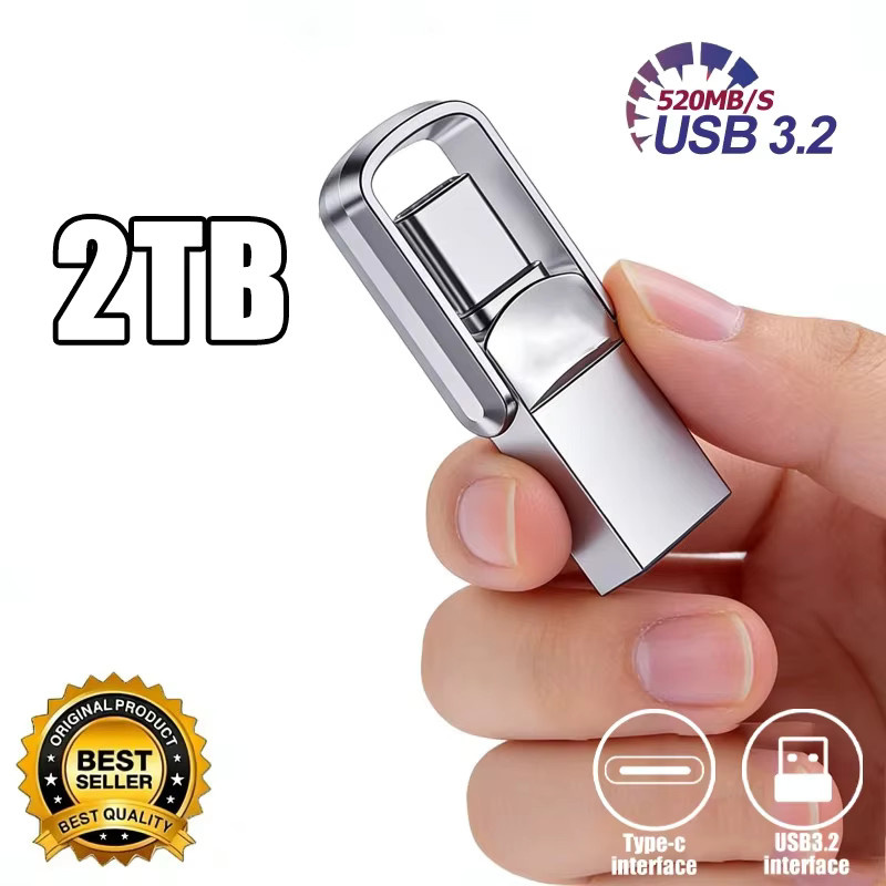 BMAD USB-C Flash-Laufwerk in Silber für PC und Smartphone - Bild 2