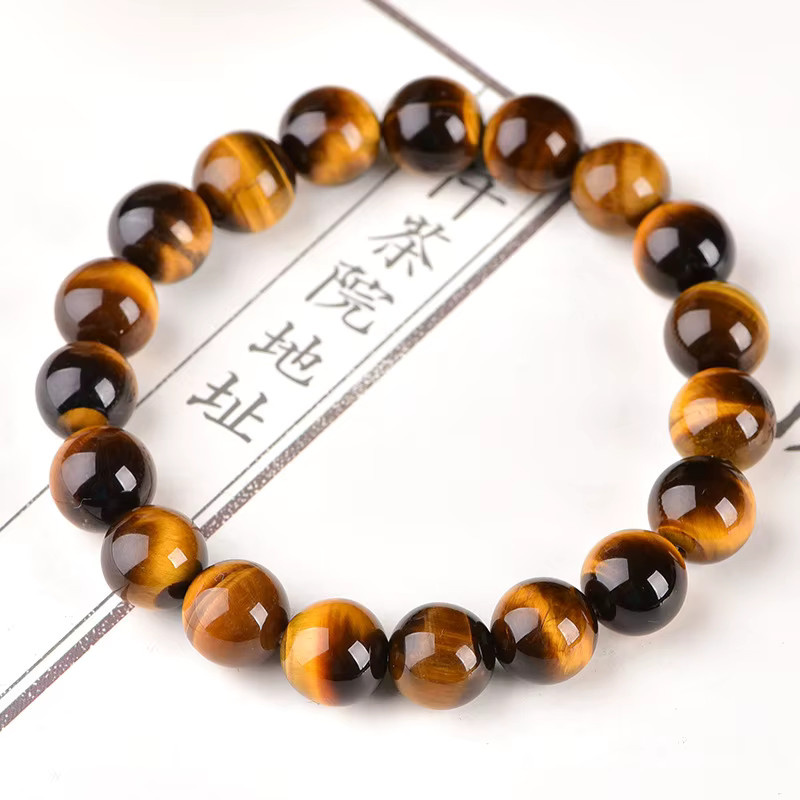 Noter Armband, Tigeraugen Stein, Perle, Braun, Herren - Bild 3