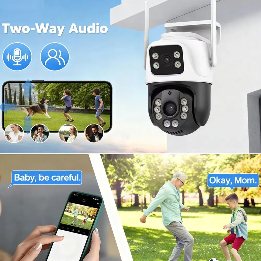 Overscam 4K 8MP Dual-Objektiv PTZ Wireless IP-Kamera für den Außenbereich in Weiß mit Bewegungserkennung und Onvif XMEye ICSee Unterstützung - Bild 5