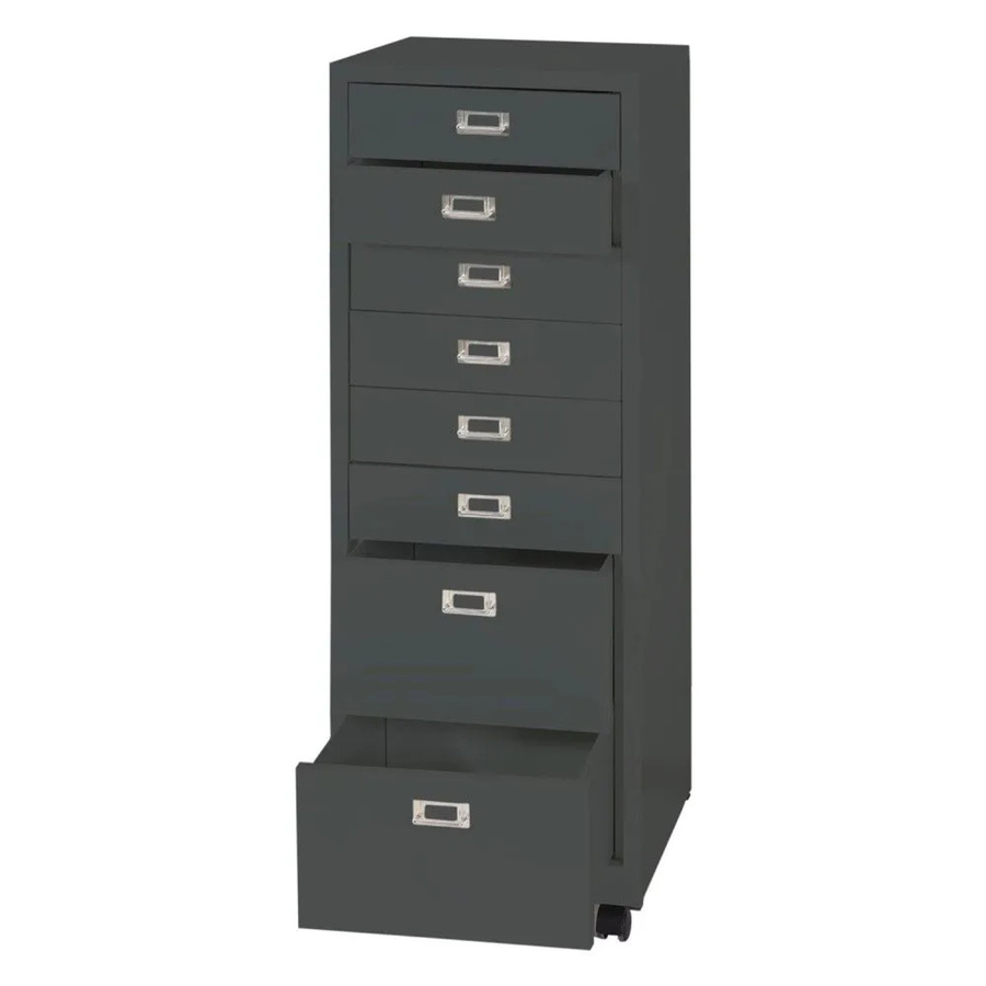 Rollcontainer MCW-L49 aus Metall mit 8 Schubladen, Farbe: Anthrazit, H x B x T: 115 x 40 x 41 cm - Bild 2