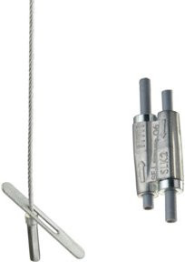 Erico Stahlseilsystem D1, verstellbares Stahlseil, Durchmesser: 5 mm, Länge: 10 m, SLK15L10T - Bild 1