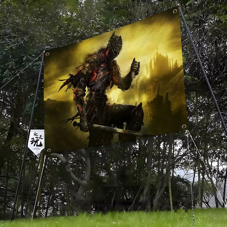 Potdemiel Dark Souls Hängende Flagge aus Polyester mit Kreativem Muster - Bild 2