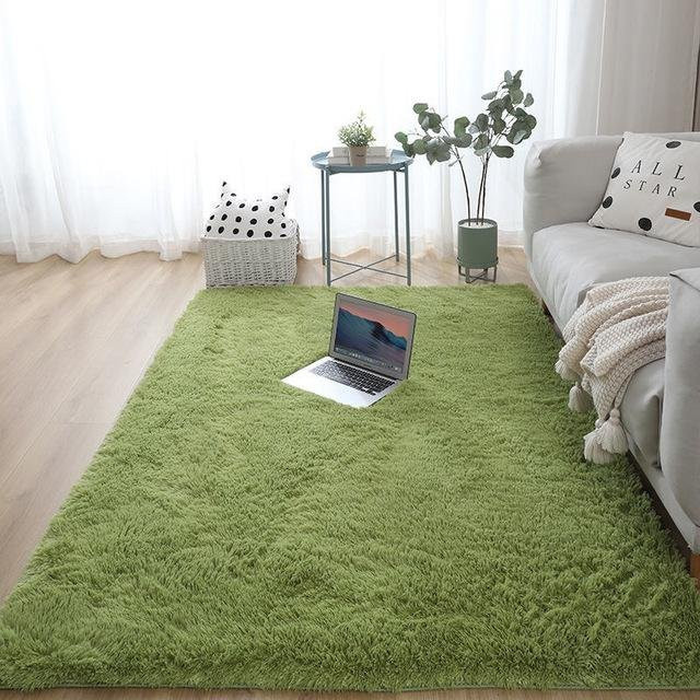 Waschbarer und rutschfester Teppich von Yiran Furniture in Schwarz, Weiß und Grün, B/T: 160 x 80 cm - Bild 1